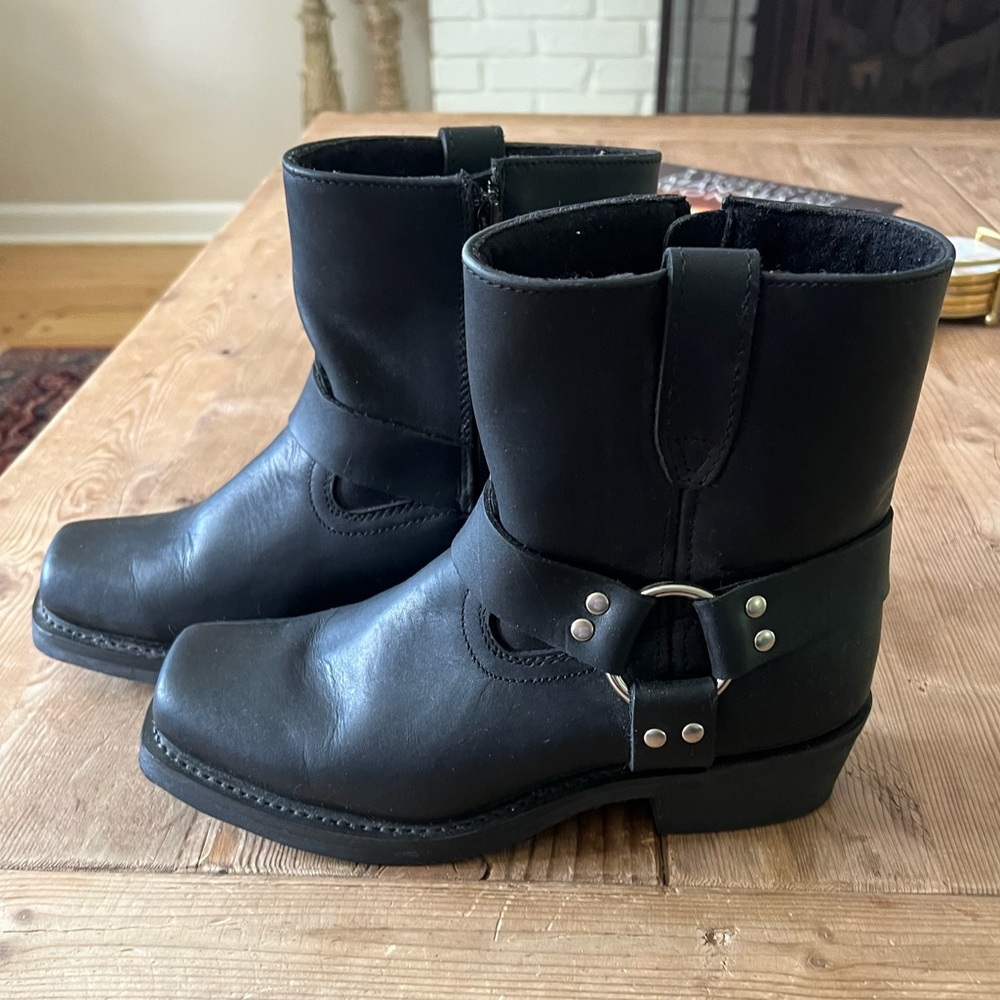 Dingo Black Leather Men's Boots